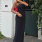 Julia Lace Knit Maxi Dress with Adjustable Straps